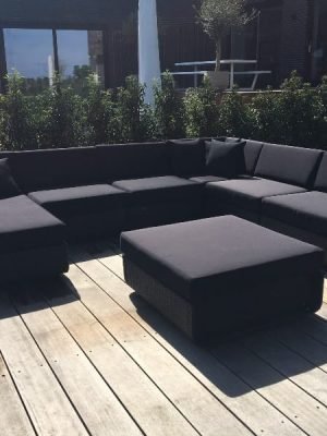 Loungeset Hyeres zwarte uitvoering