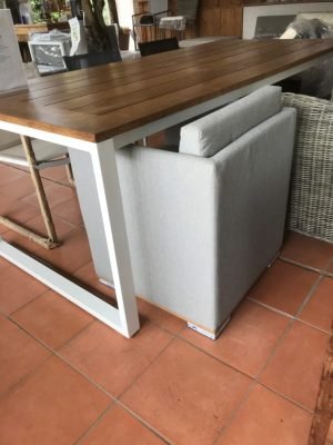 Tuinset Capri grijze stof