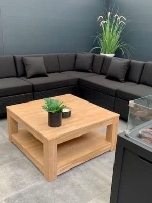 Loungeset Hyeres met zwart onderstel bezorgd in Delfzijl