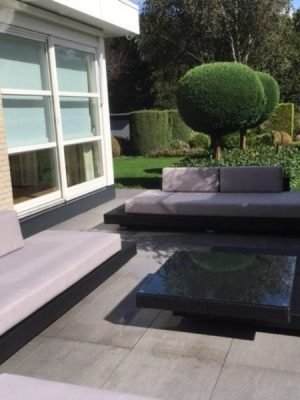 Loungeset Ibiza bezorgd in Lelystad in zwarte versie