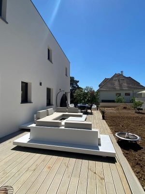 Loungeset Ibiza Aluminium bezorgd in Parijs