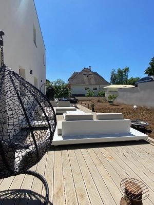 Loungeset Ibiza Aluminium bezorgd in Parijs