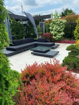 Loungeset Ibiza zwart bezorgd in Elsloo