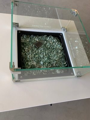 Vuurtafel vierkant aluminium