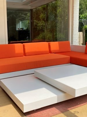 Loungeset Ibiza en ligbed Antibes bezorgd in Oisterwijk