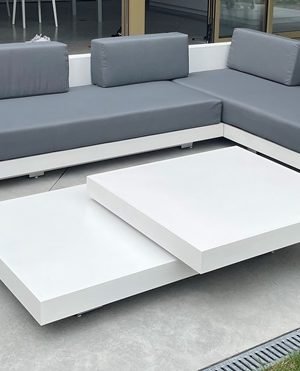 Loungeset Ibiza met aluminium onderstel bezorgd in Aalst België