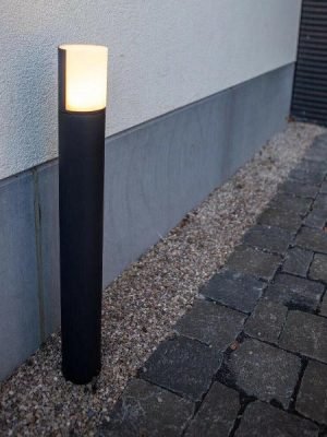 LUTEC – Cyra sokkellamp voor buiten – LED – 3000K – 500lm – Zwart