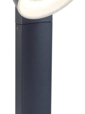 LUTEC Meridian – Staande aluminium buitenlamp – Tuinverlichting – LED – Donkergrijs