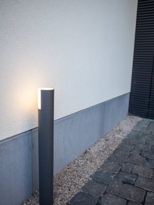 LUTEC – Cyra sokkellamp voor buiten – LED – 3000K – 500lm – Zwart