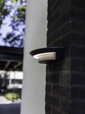 LUTEC Ghost – Buitenverlichting LED Wandlamp – Donkergrijs