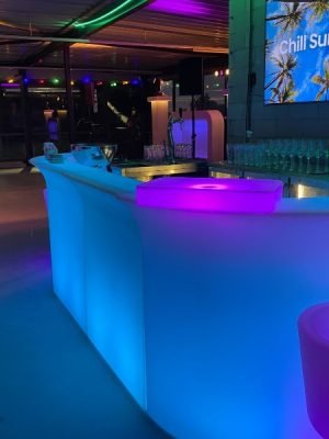 LED Barset Mykonos op feest locatie