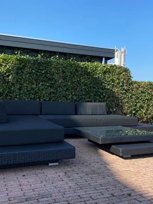 Loungeset Ibiza zwarte uitvoering bezorgd in Hazerswoude