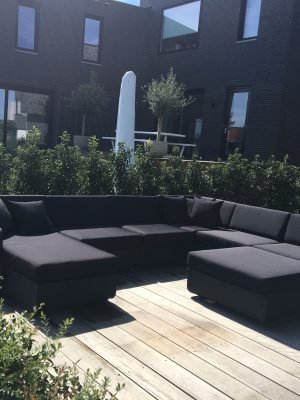 Loungeset Hyeres zwarte uitvoering