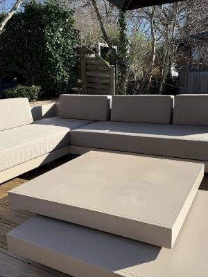 Loungeset Ibiza champagne aluminium bezorgd in Utrecht